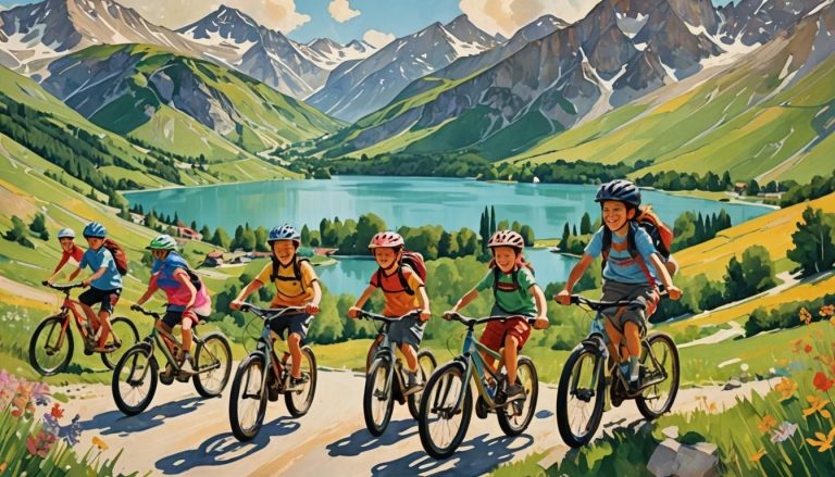 Les itinéraires VTT sécurisés pour les enfants à Tignes